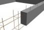 Расположение и расчет арматуры в ленточном фундаменте Арматурный каркас для ленточного фундамента шлиф бетон