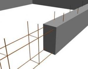Расположение и расчет арматуры в ленточном фундаменте Арматурный каркас для ленточного фундамента шлиф бетон